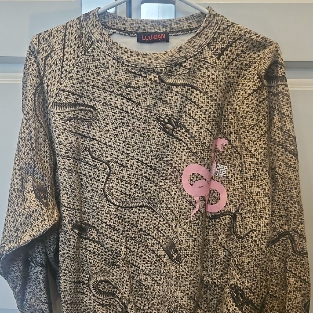 Luuban Snake Print Sweater
